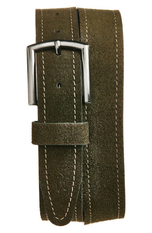 Robert Barakett Avalanche Suede Belt In Gray