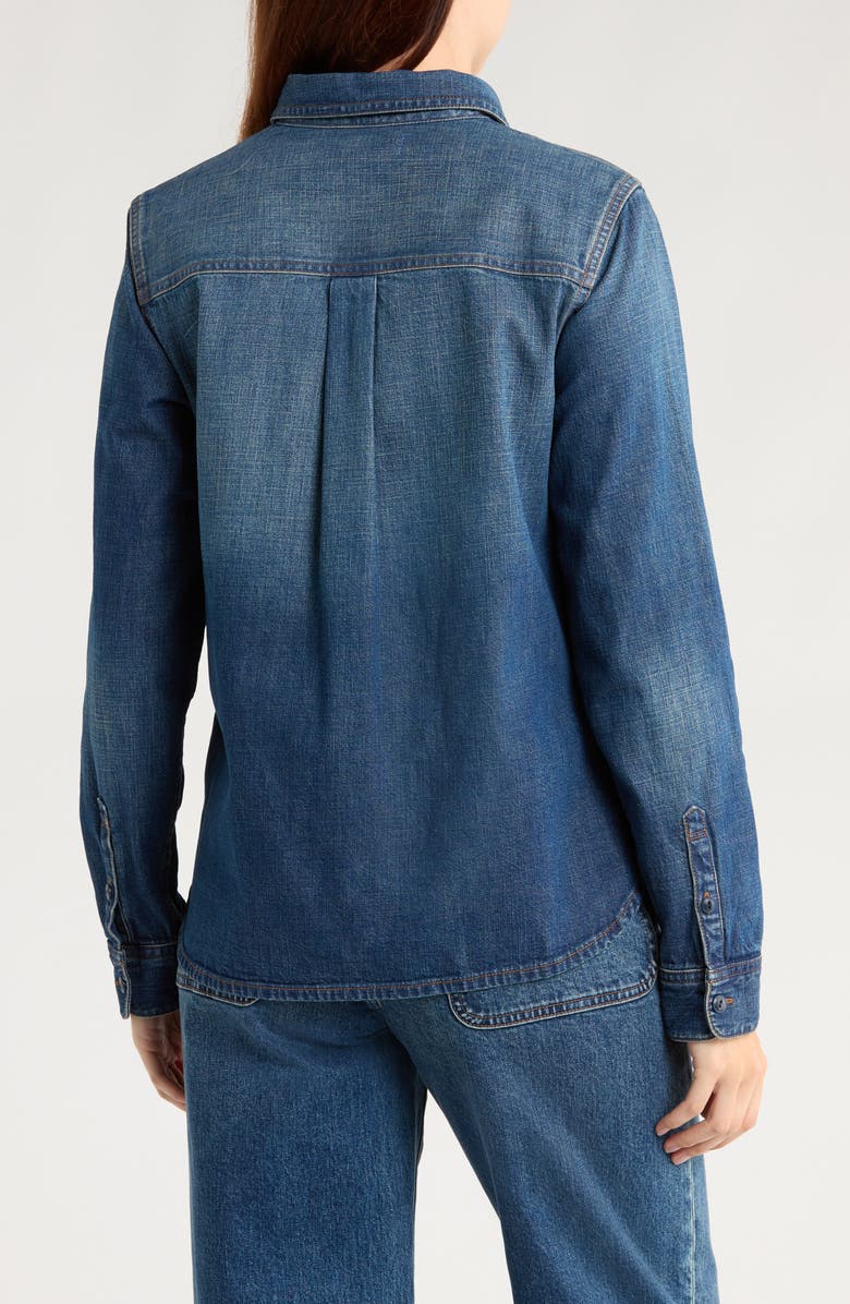 Madewell Classic Denim Shirt in Lombard Wash, Alternate, color, Lombard Wash