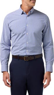 Mizzen+Main Leeward Trim Fit Cobalt Denis Plaid Button-Up Shirt