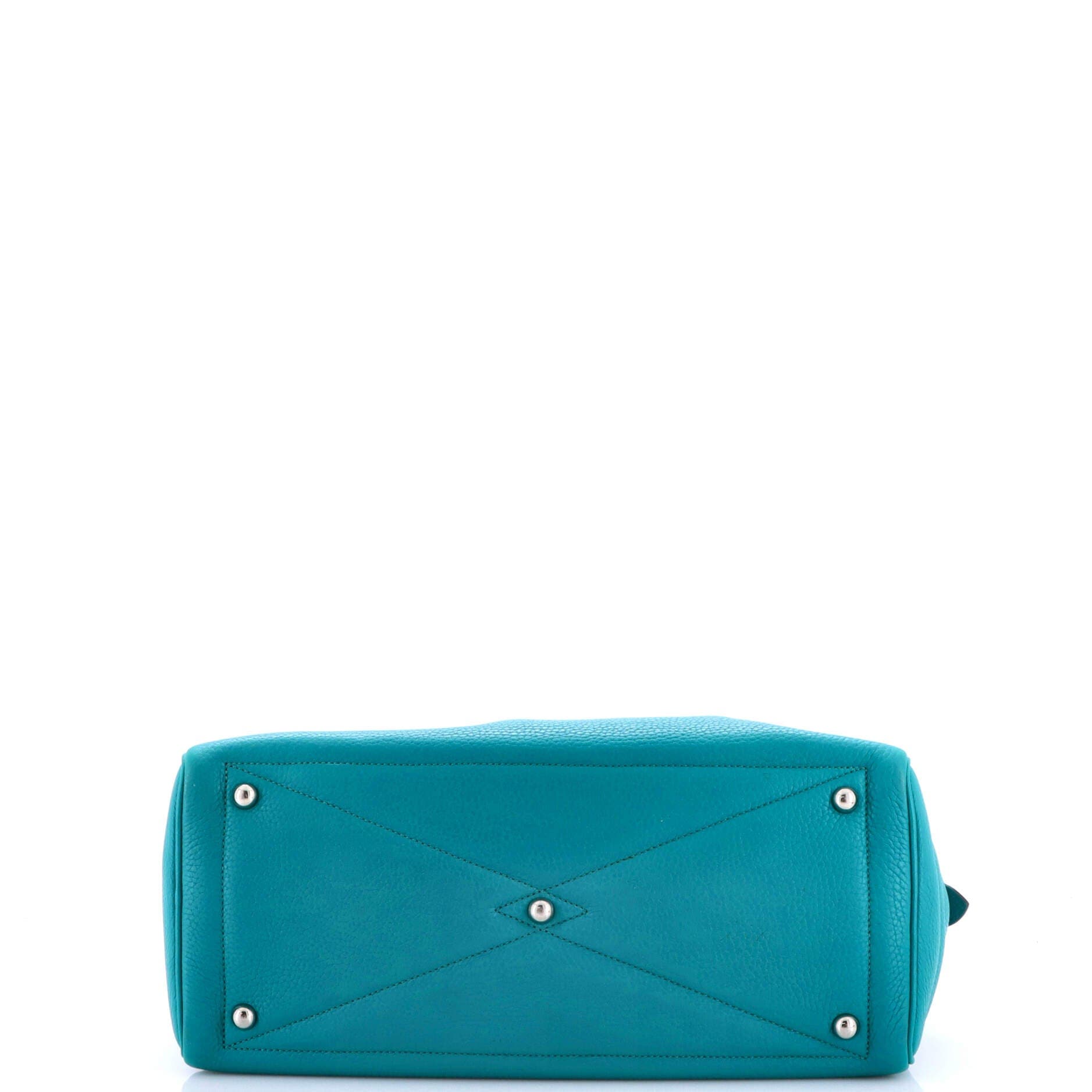 Victoria II Bag Clemence 35, Alternate, color, Bleu Paon