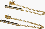 Nickel & Suede Lucia Statement Earrings