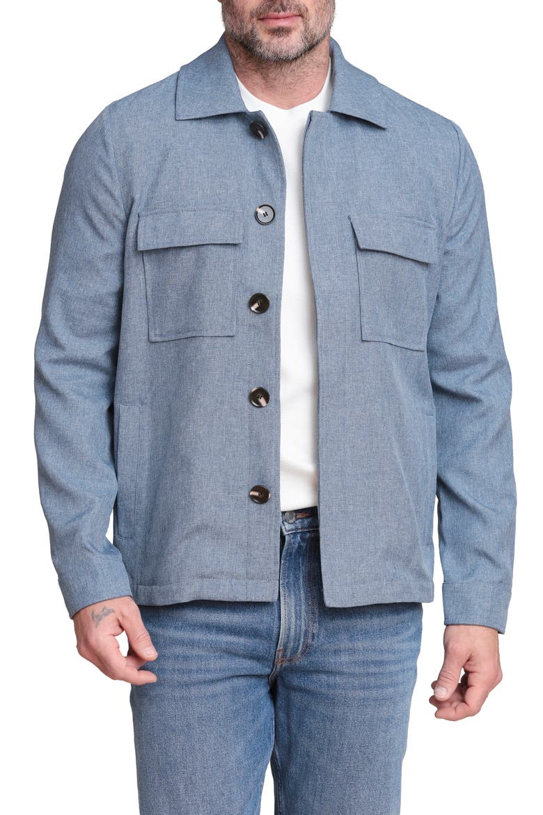 Shirt Jacket, Main, color, PROVINCIAL BLUE