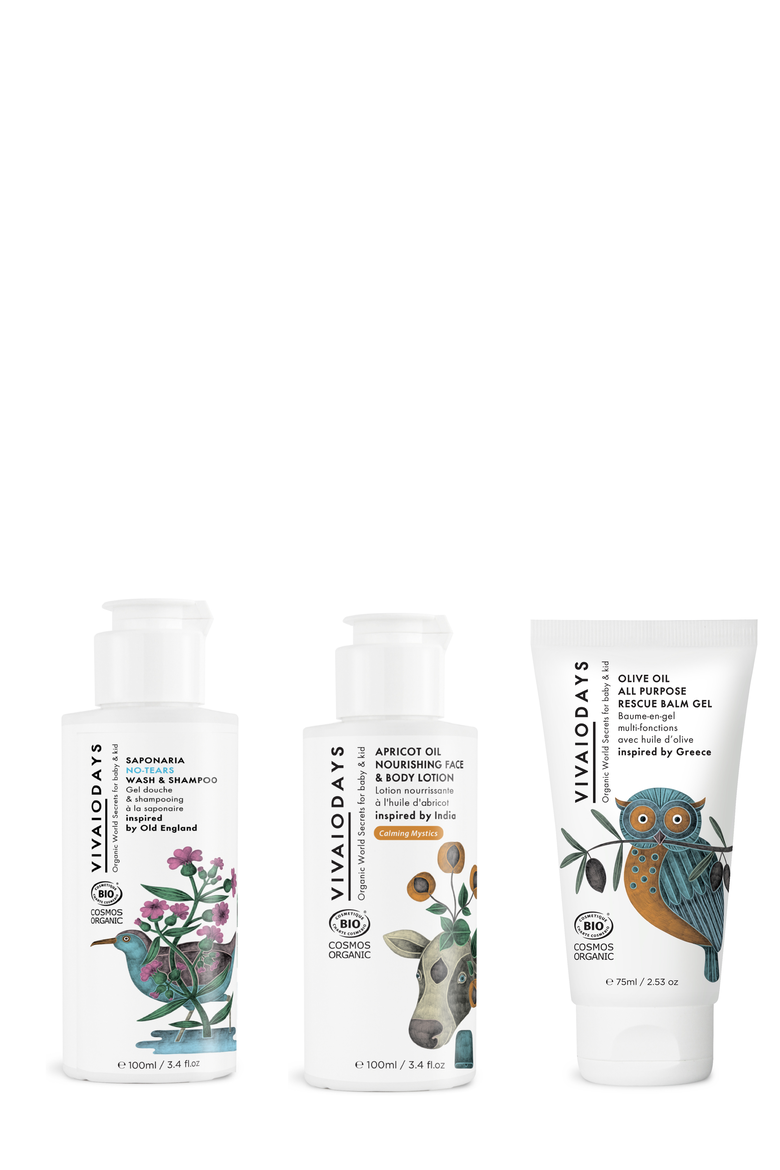 Travel Set 3-Step Ritual Bundle Cleanse, Hydrate, Soothe, Main, color, White
