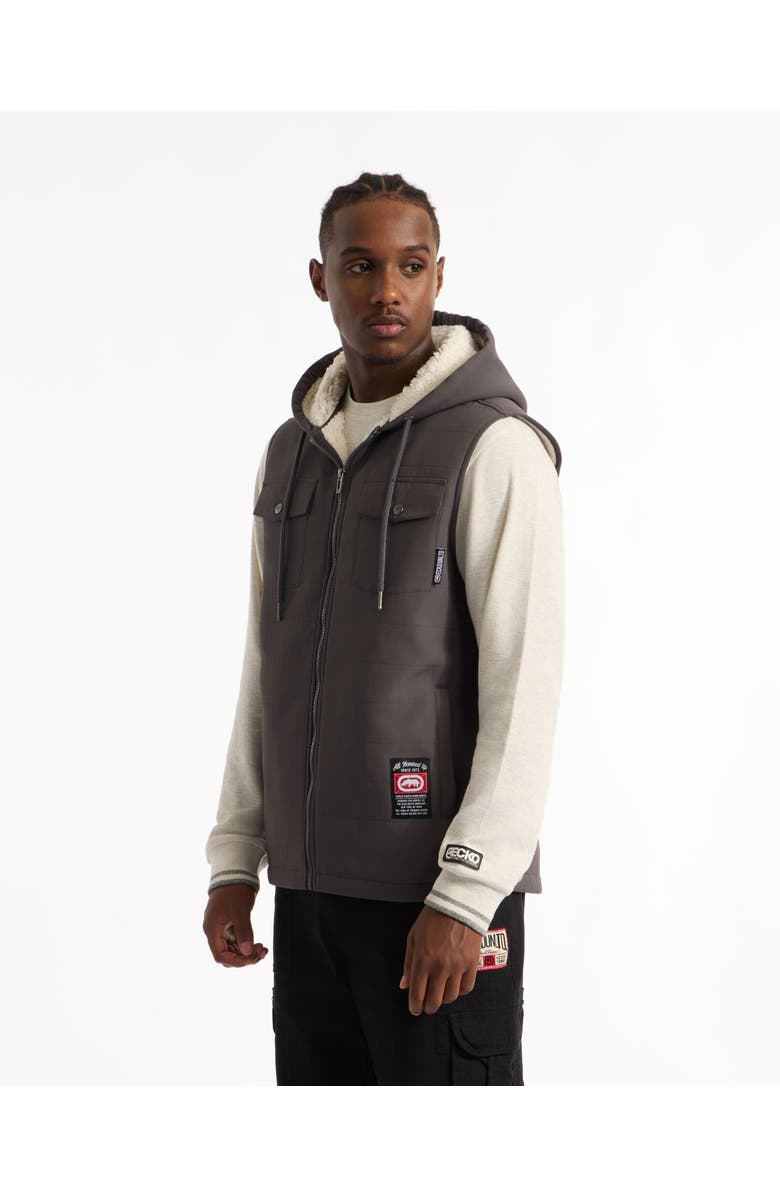 Ecko Unltd. shearling Vest, Alternate, color, Magnet