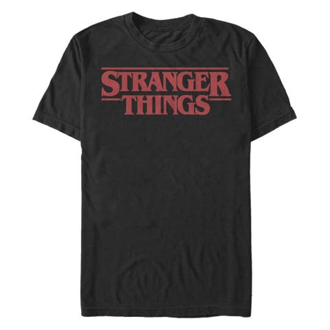 Men's Stranger Things Bold Logo  Graphic T-Shirt