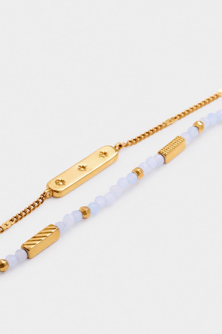 Birthstone Bracelet 'March' in Aqua Crystal, Alternate, color, March