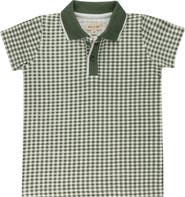 Ely's & Co. Gingham Owl Collection - Boys Polo