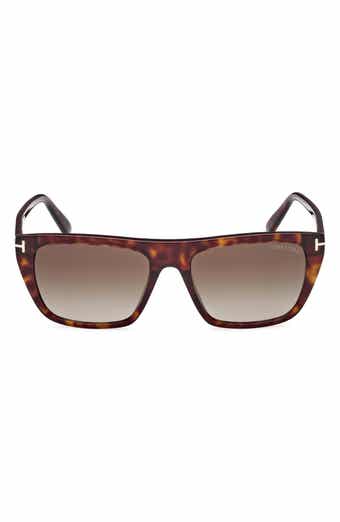 TOM FORD 56mm Rectangular Sunglasses