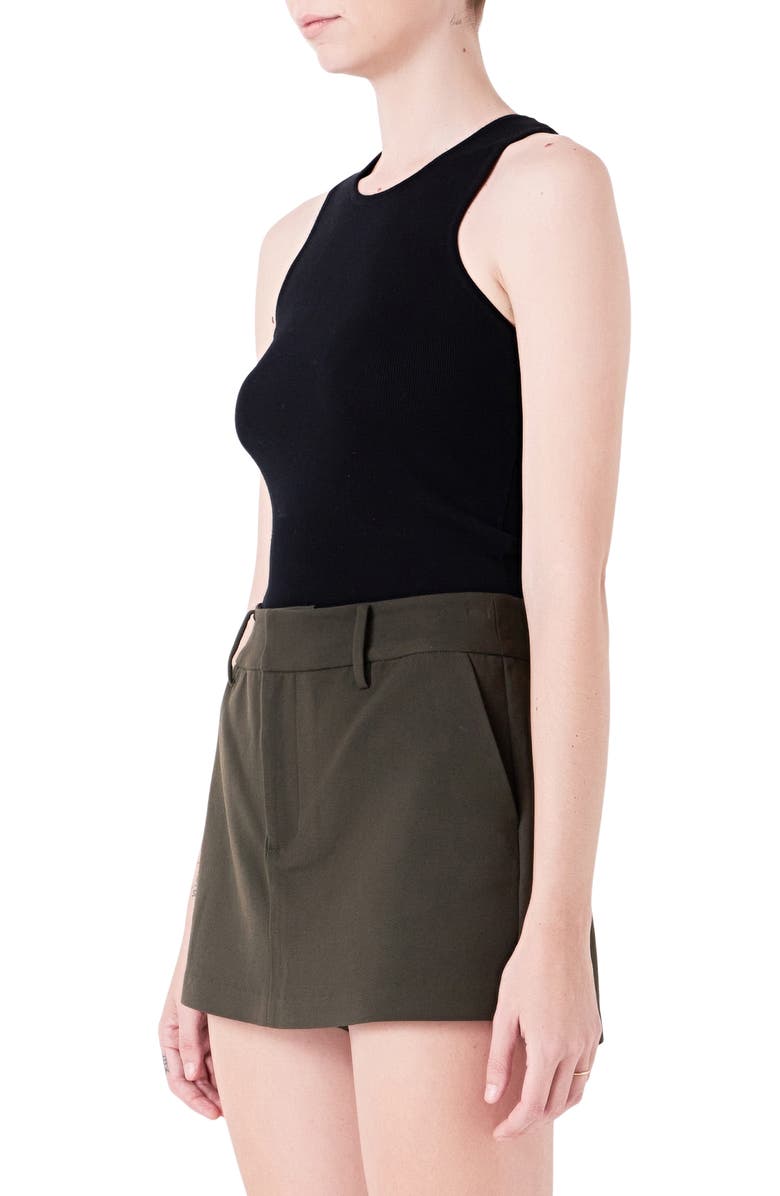 Grey Lab Racerback Rib Sweater Tank, Alternate, color, Black