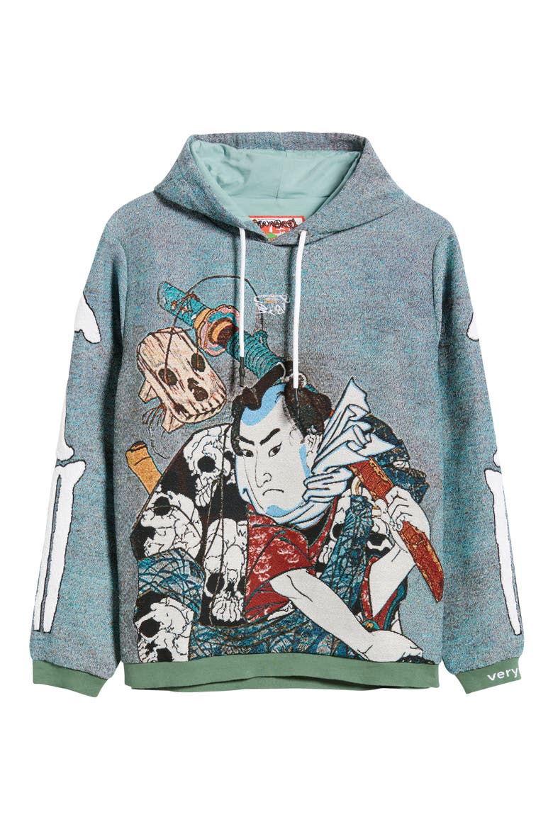 Nozarashi Gosuke Hoodie, Alternate, color, GRAY