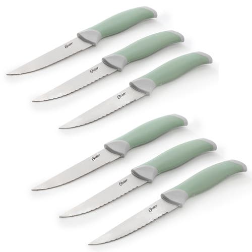 Oster Lindbergh 14 Piece Stainless Steel Cutlery Set With Soft Grip Handles In Multi