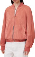 AllSaints Dana Suede Bomber Jacket