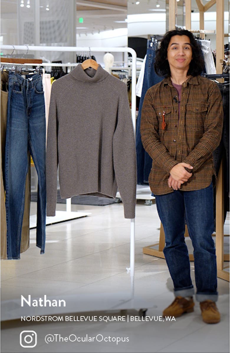 Evento Recycled Wool Turtleneck Sweater, sales video thumbnail