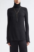 TOTEME Slim Fit Fray Edge Top