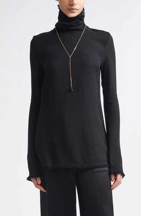 Slim Fit Fray Edge Top