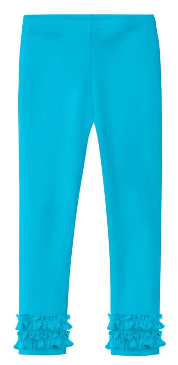 Girls Soft Cotton Ruffle Leggings (Toddler/Kids)