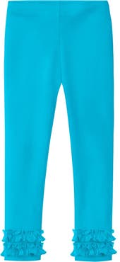 CITY THREADS Girls Soft 100% Cotton Ruffle Leggings