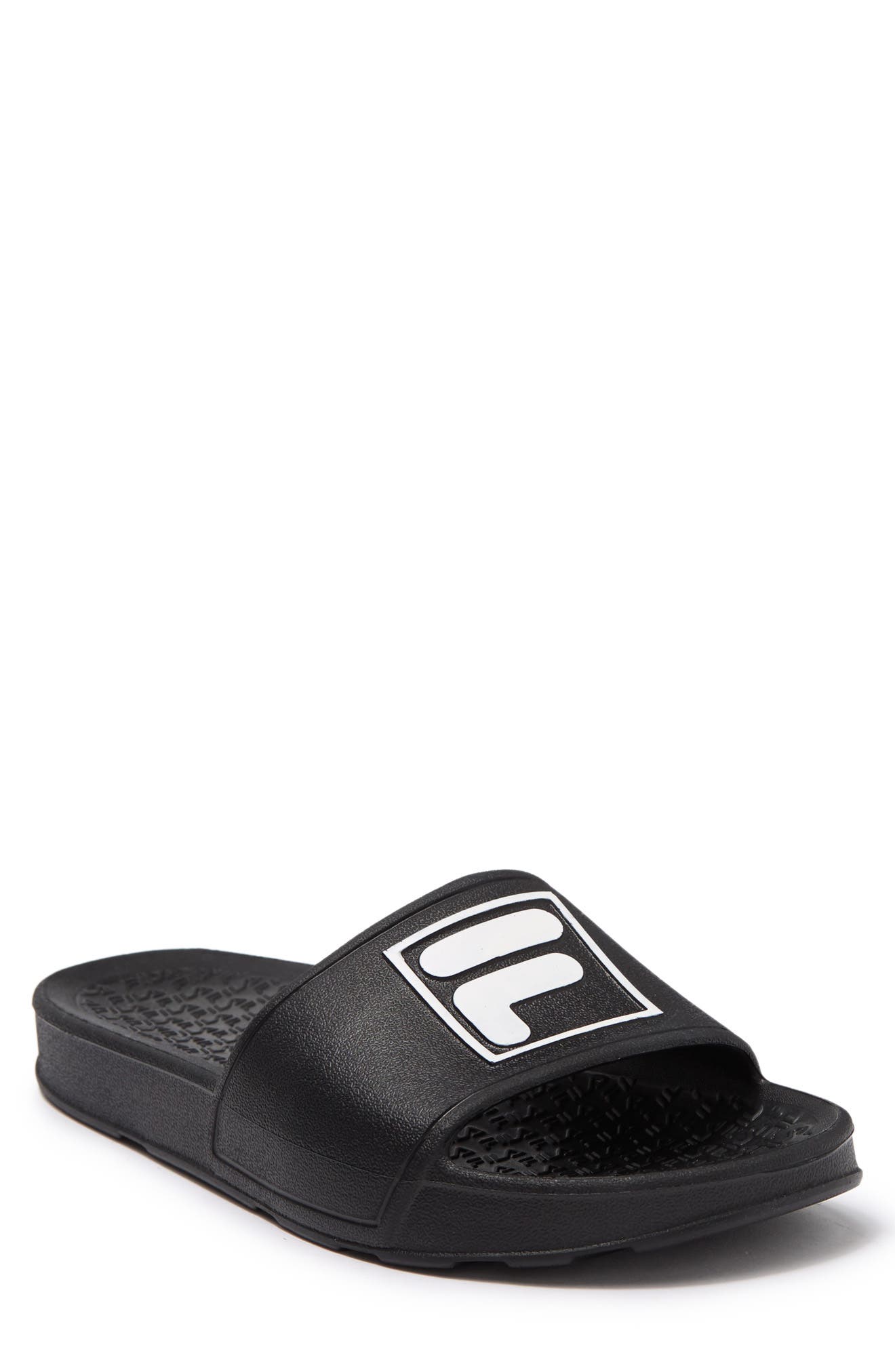 FILA Big Box Logo Slide Sandal, Main, color, 