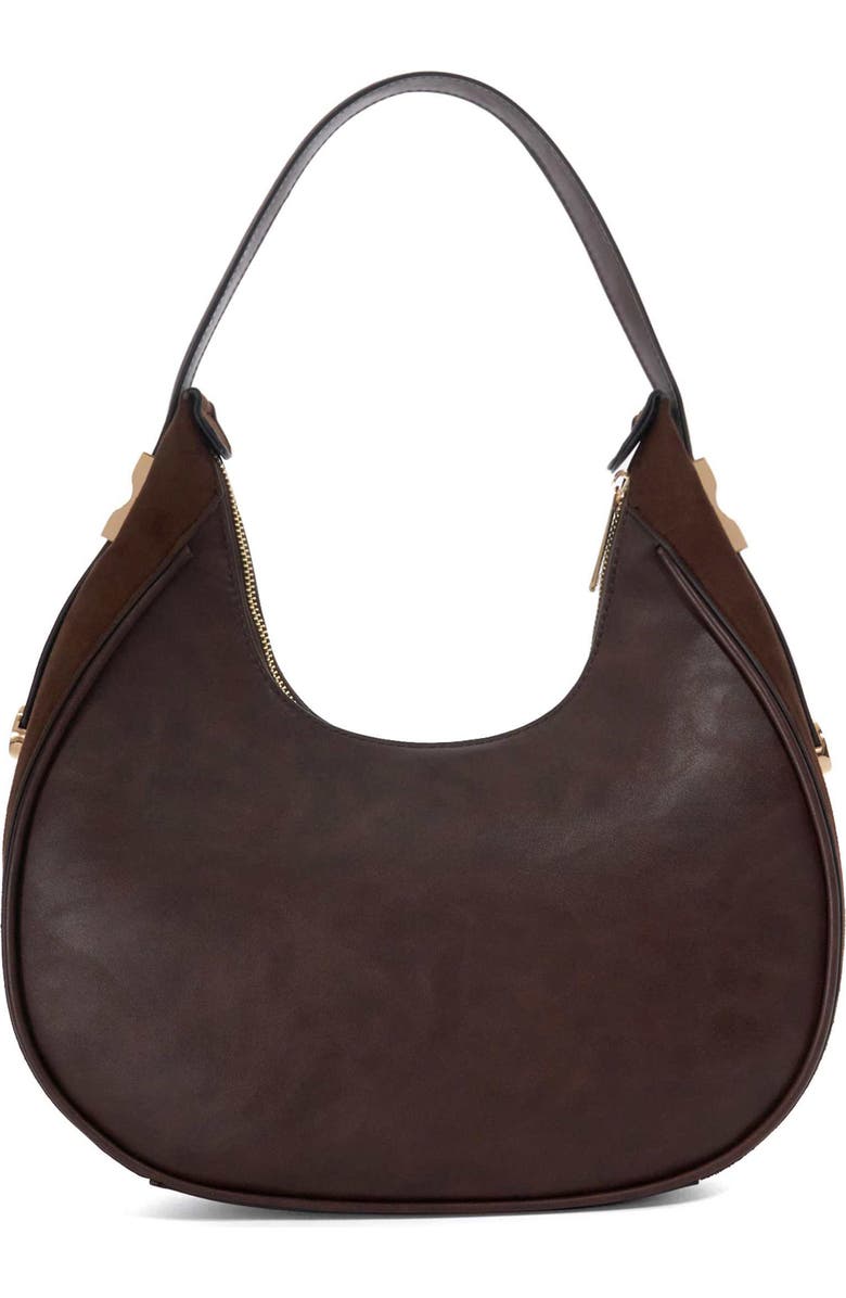 Dune London Dedicated Faux Leather Shoulder Bag, Alternate, color, Brown