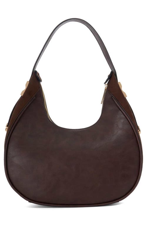 Dune London Dedicated Faux Leather Shoulder Bag In Brown