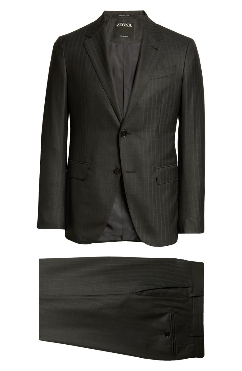 ZEGNA 15Milmil15 Stripe Wool Suit, Main, color, 