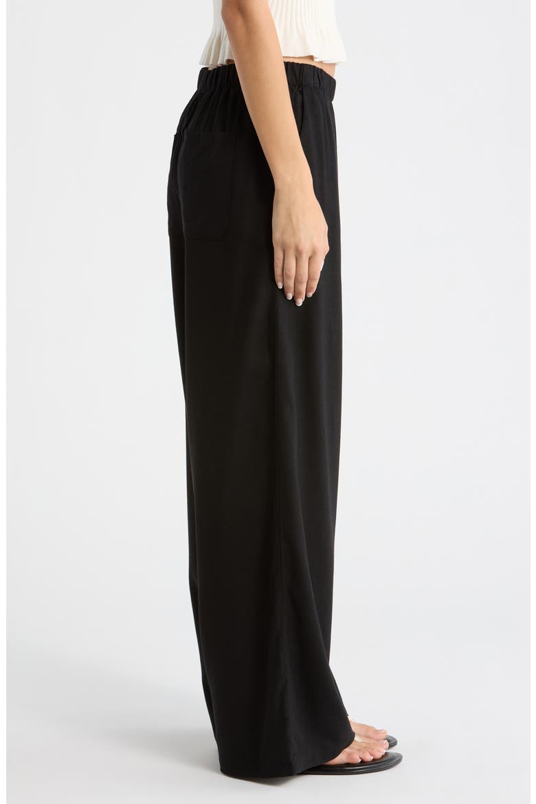Jude Wide Leg Pants, Alternate, color, BLACK