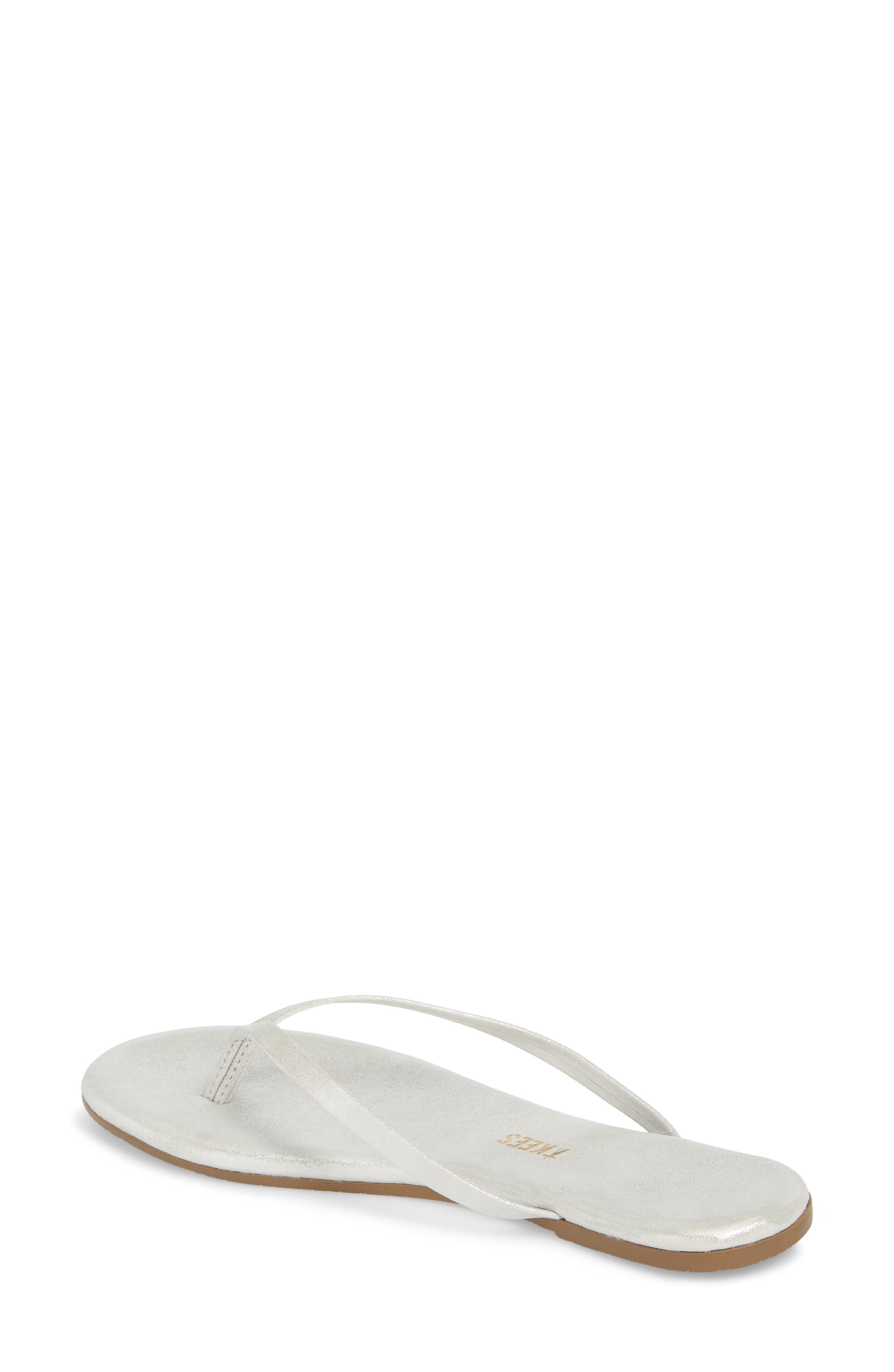 TKEES 'Glitters' Flip Flop, Alternate, color, Gleam Leather