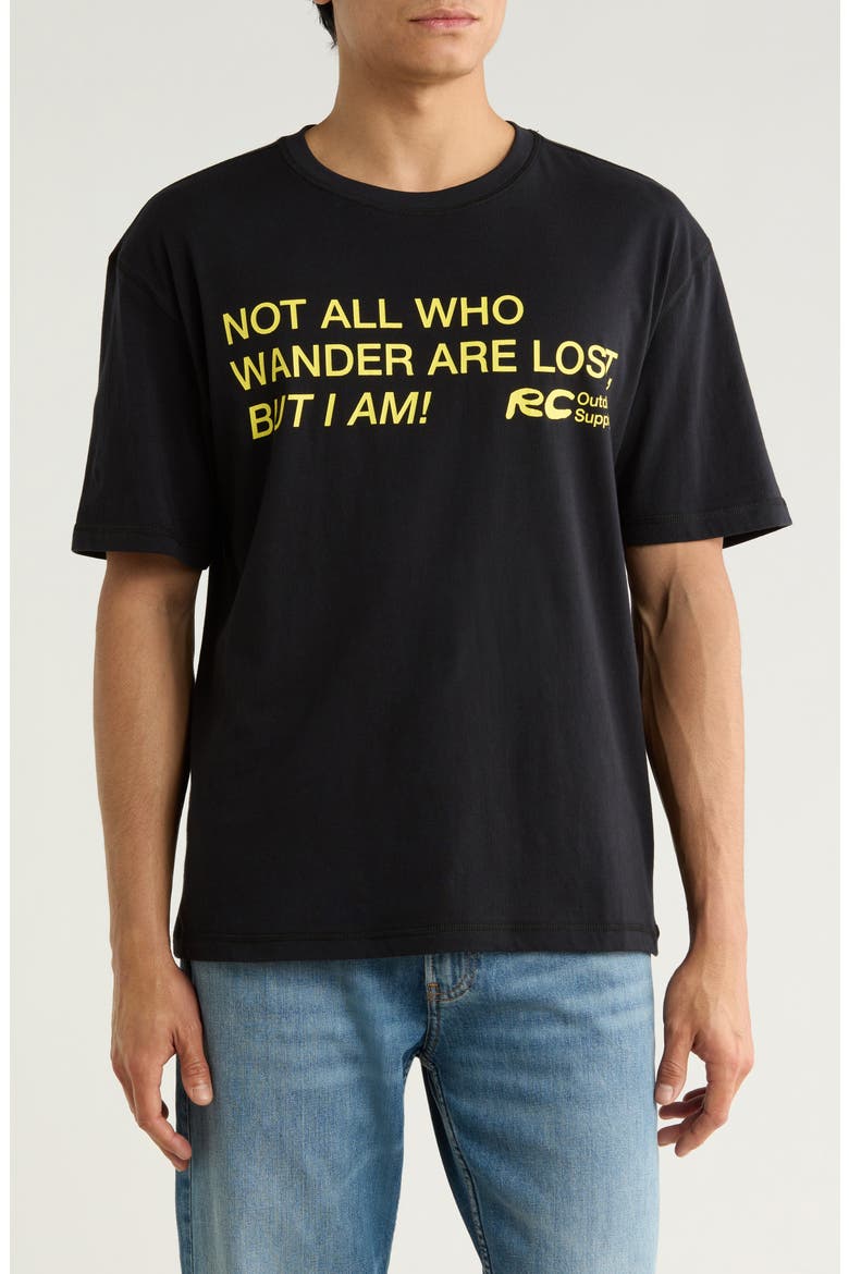 Lost Graphic T-Shirt, Main, color, BLACK