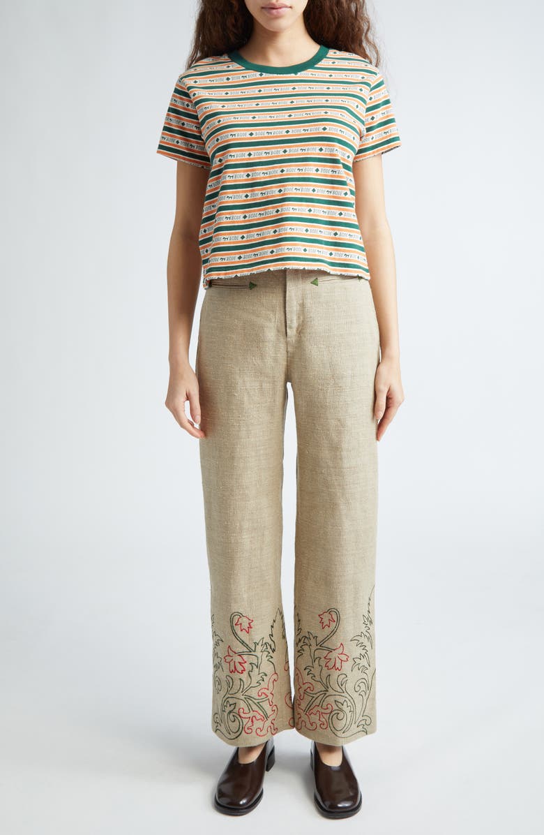 Bode Scottie Jacquard T-Shirt, Alternate, color, 