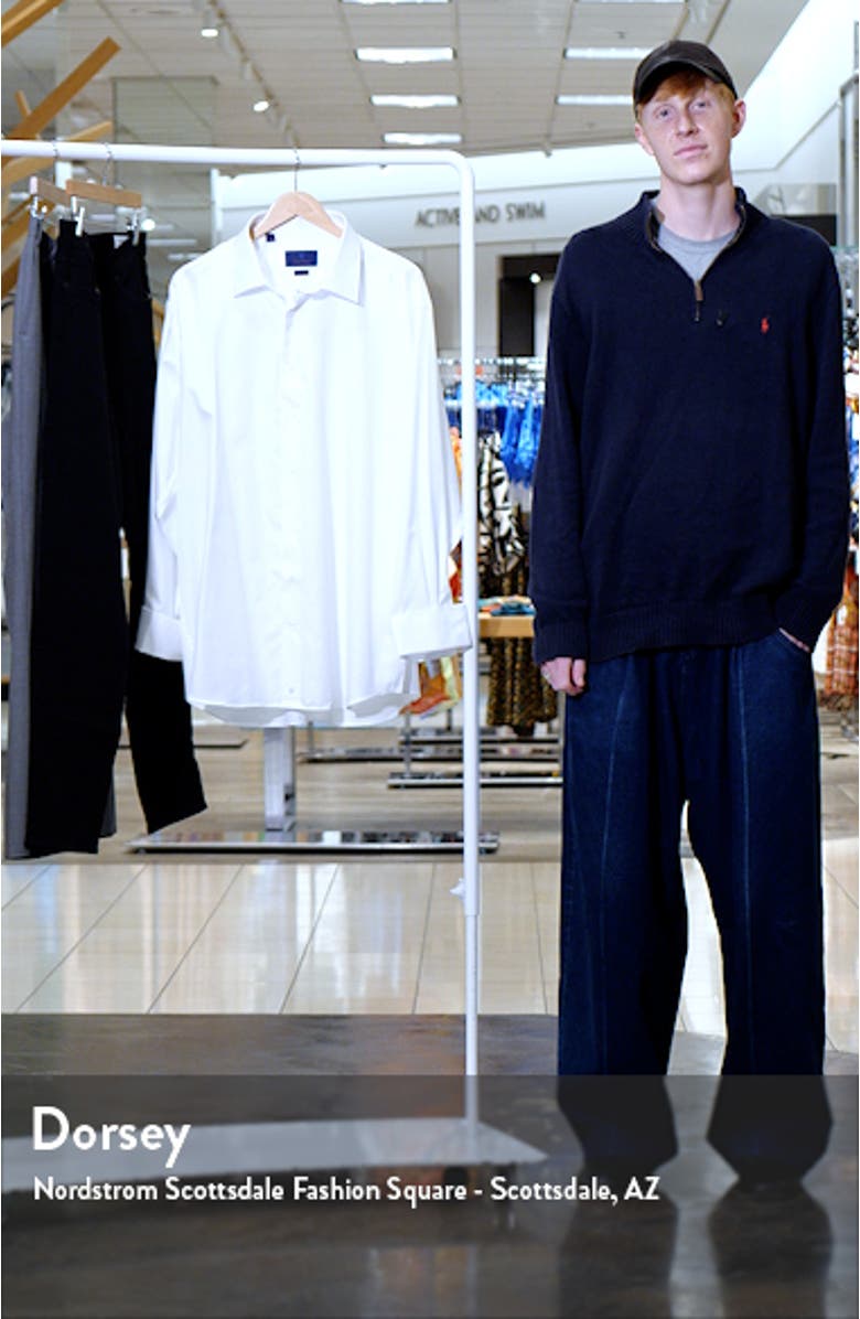 Trim Fit Solid French Cuff Tuxedo Shirt, sales video thumbnail