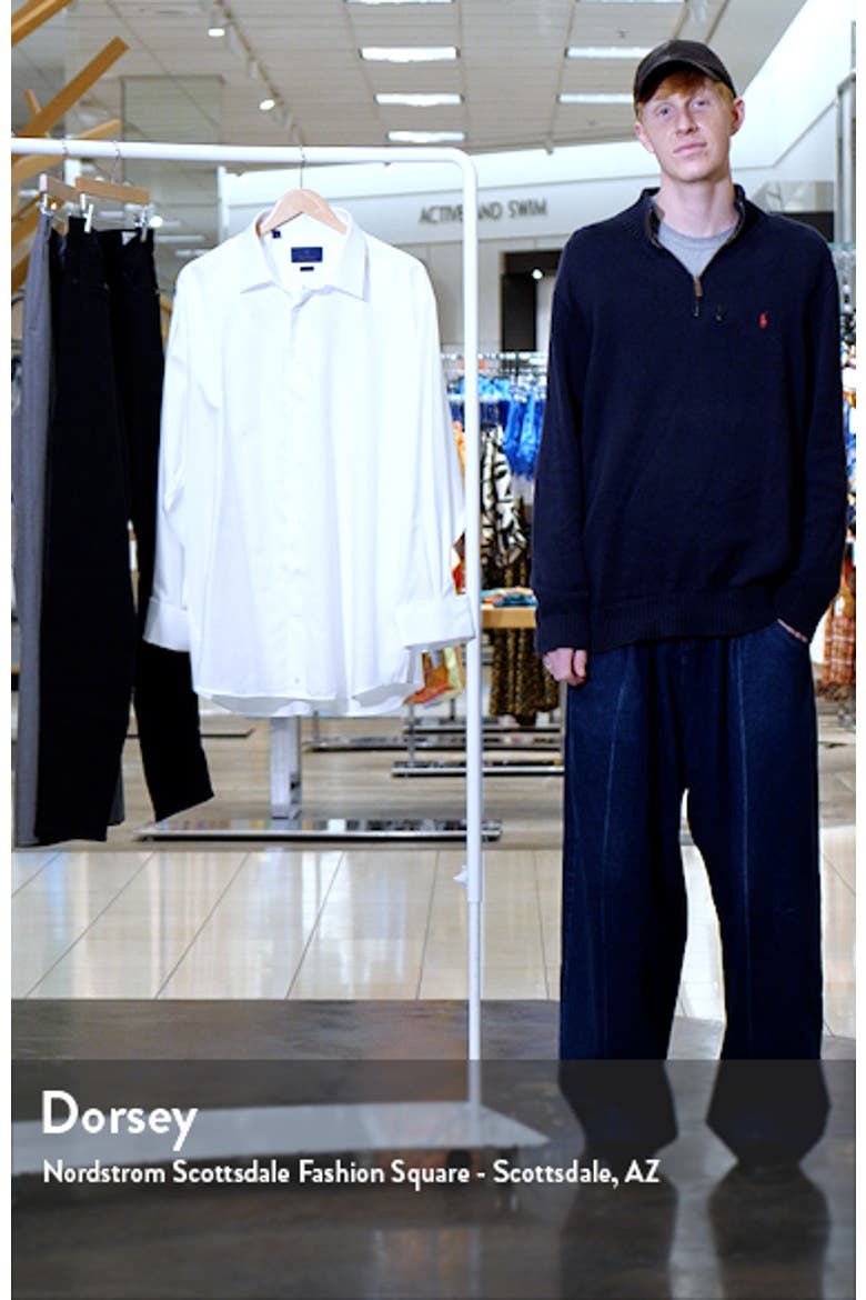 Trim Fit Solid French Cuff Tuxedo Shirt video