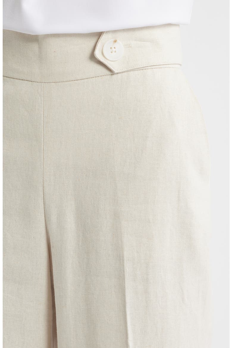 Pull-On Crop Wide Leg Pants, Alternate, color, NATURAL GRAIN