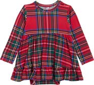 Posh Peanut Kids' Long Sleeve Ruffled Bodysuit Dress