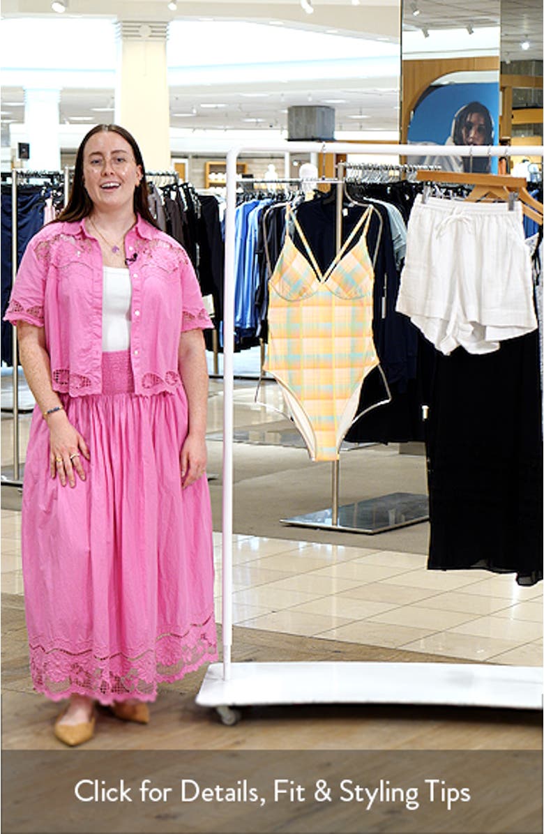 Vacay Plaid Underwire One-Piece Swimsuit, sales video thumbnail