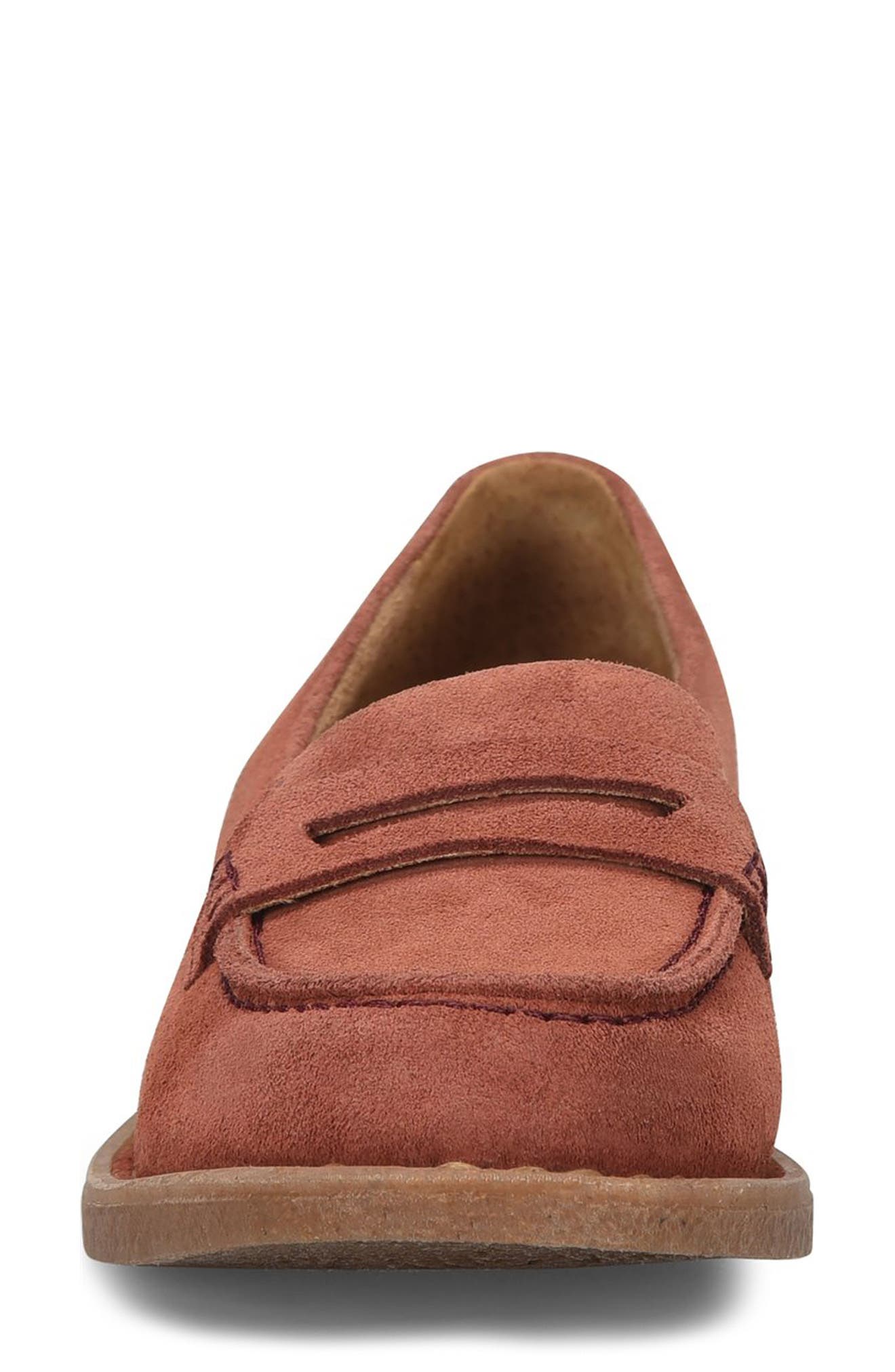 Børn Marlo Penny Loafer, Alternate, color, Rust Suede