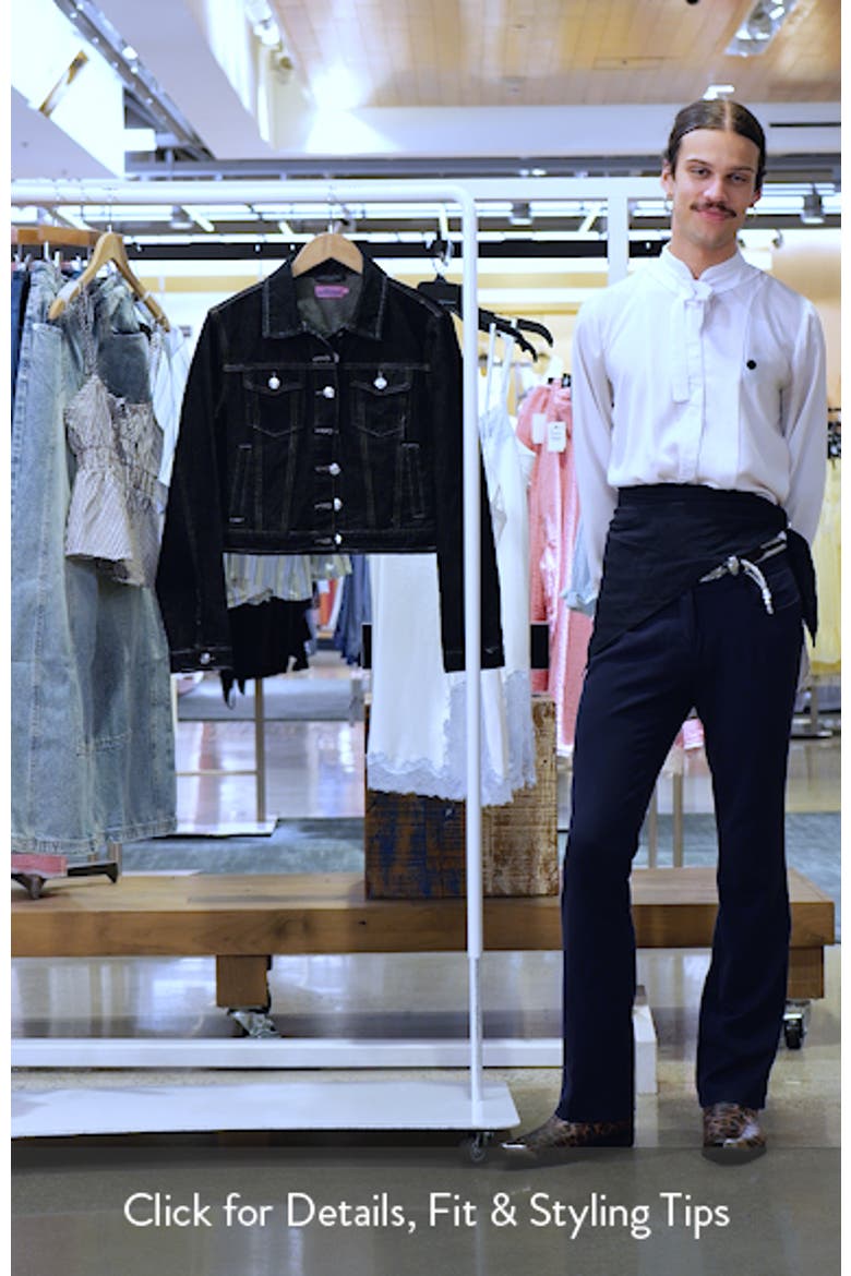 Barb Crop Denim Trucker Jacket video