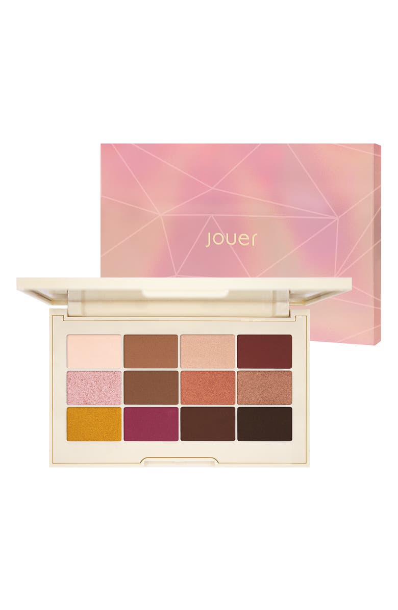 Jouer Rose Gold Matte & Shimmer Eyeshadow Palette, Alternate, color,