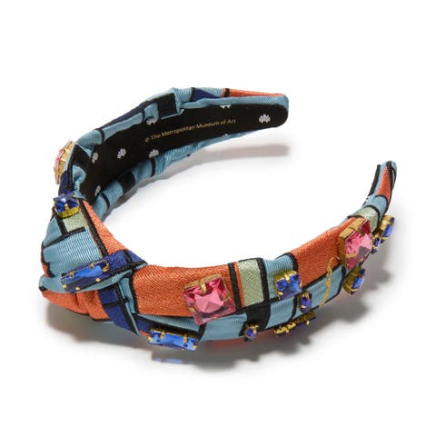 The Met Knotted Mondrian Embroidered Headband