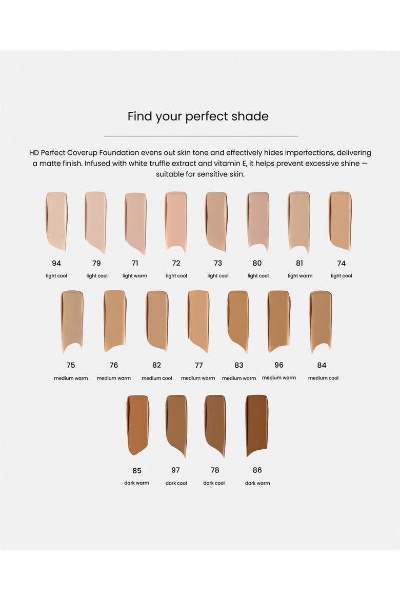 Hd Perfect Coverup Foundation, Alternate, color, beige, gold, yellow