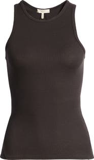 rag & bone The Essential Rib Organic Pima Cotton Blend Tank