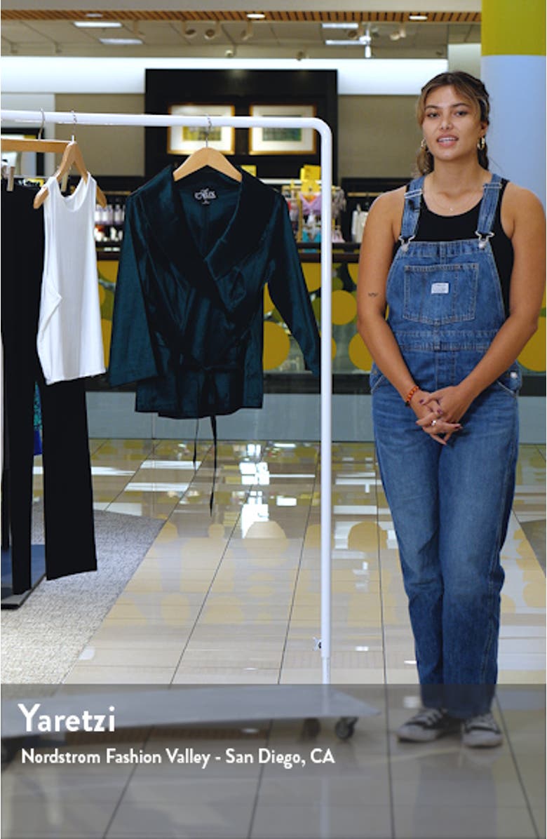 Tie Waist Brushed Satin Top, sales video thumbnail