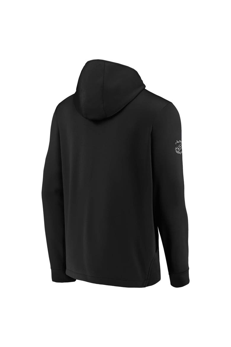 Men's Fanatics Branded Black San Jose Sharks Authentic Pro Locker Room Pullover Hoodie, Alternate, color, Black