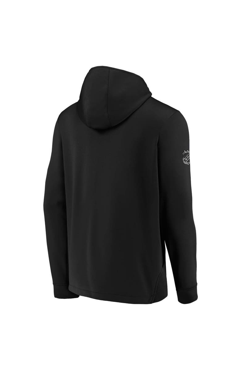 FANATICS Men's Fanatics Branded Black San Jose Sharks Authentic Pro Locker Room Pullover Hoodie, Alternate, color, Black