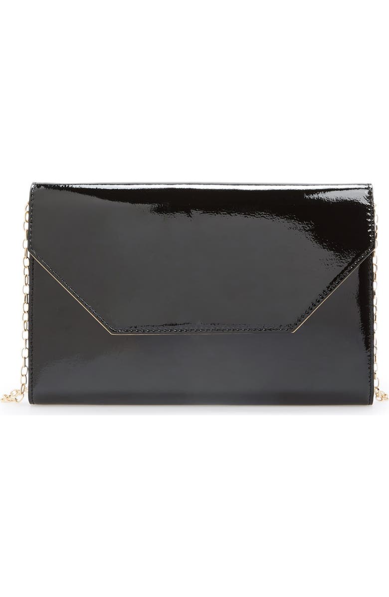 Halogen<sup>®</sup> Patent Leather Clutch, Main, color,
