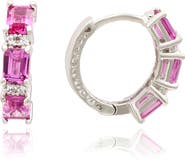 SUZY LEVIAN Sapphire Hoop Earrings