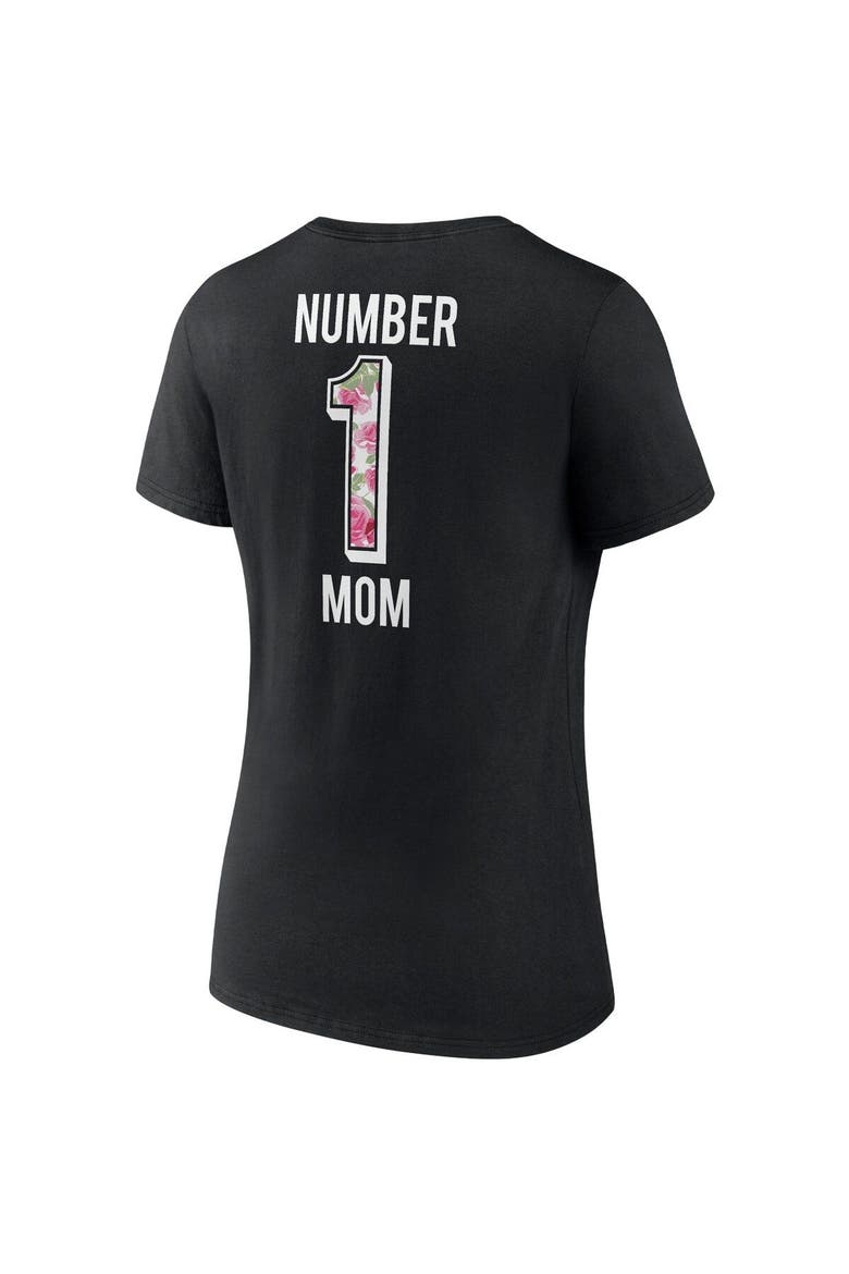 Women's Fanatics Branded Black New Orleans Saints Team Mother's Day V-Neck T-Shirt, Alternate, color, Black