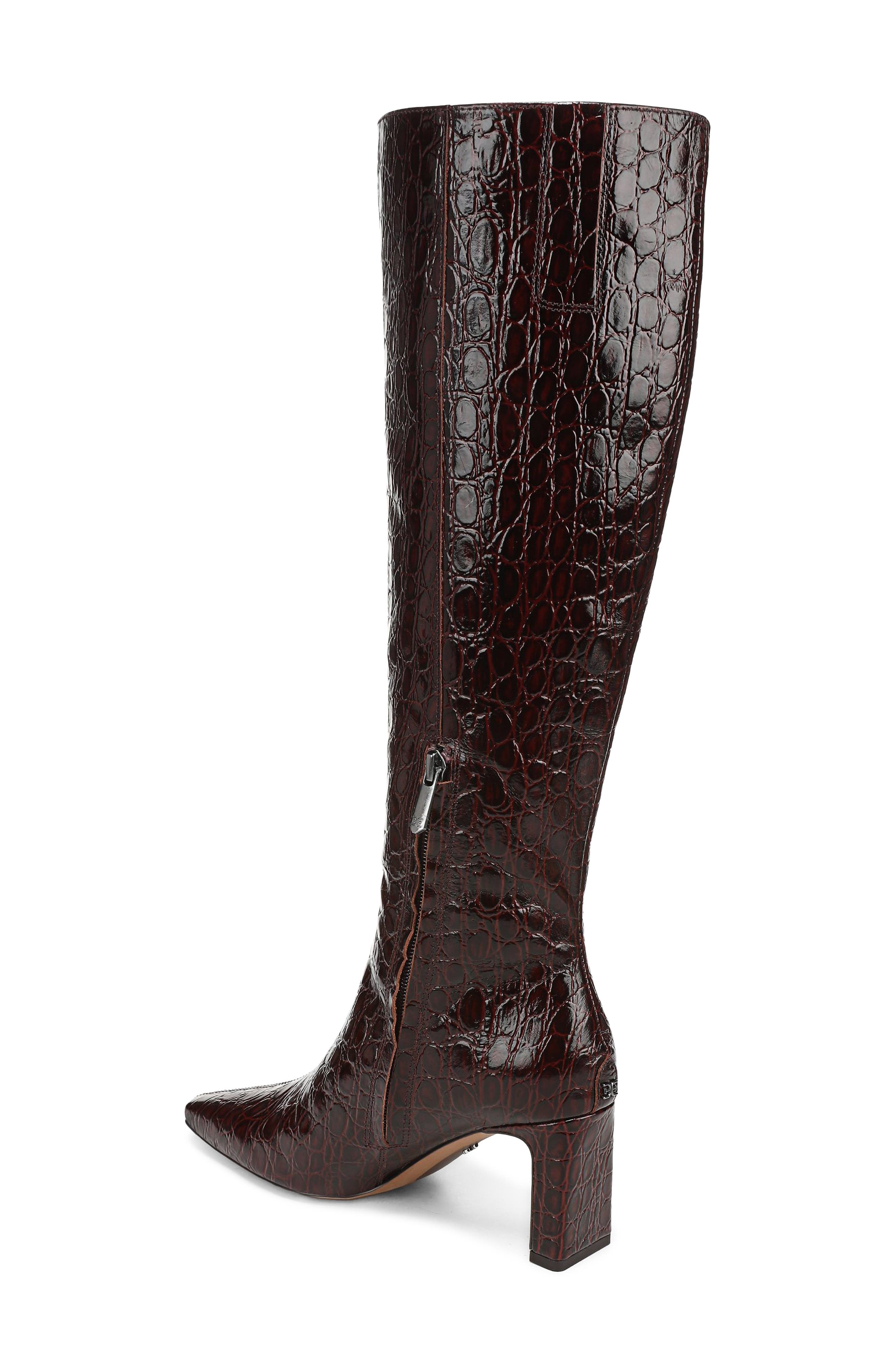 Sylvia Knee High Boot, Alternate, color, DARK MERLOT