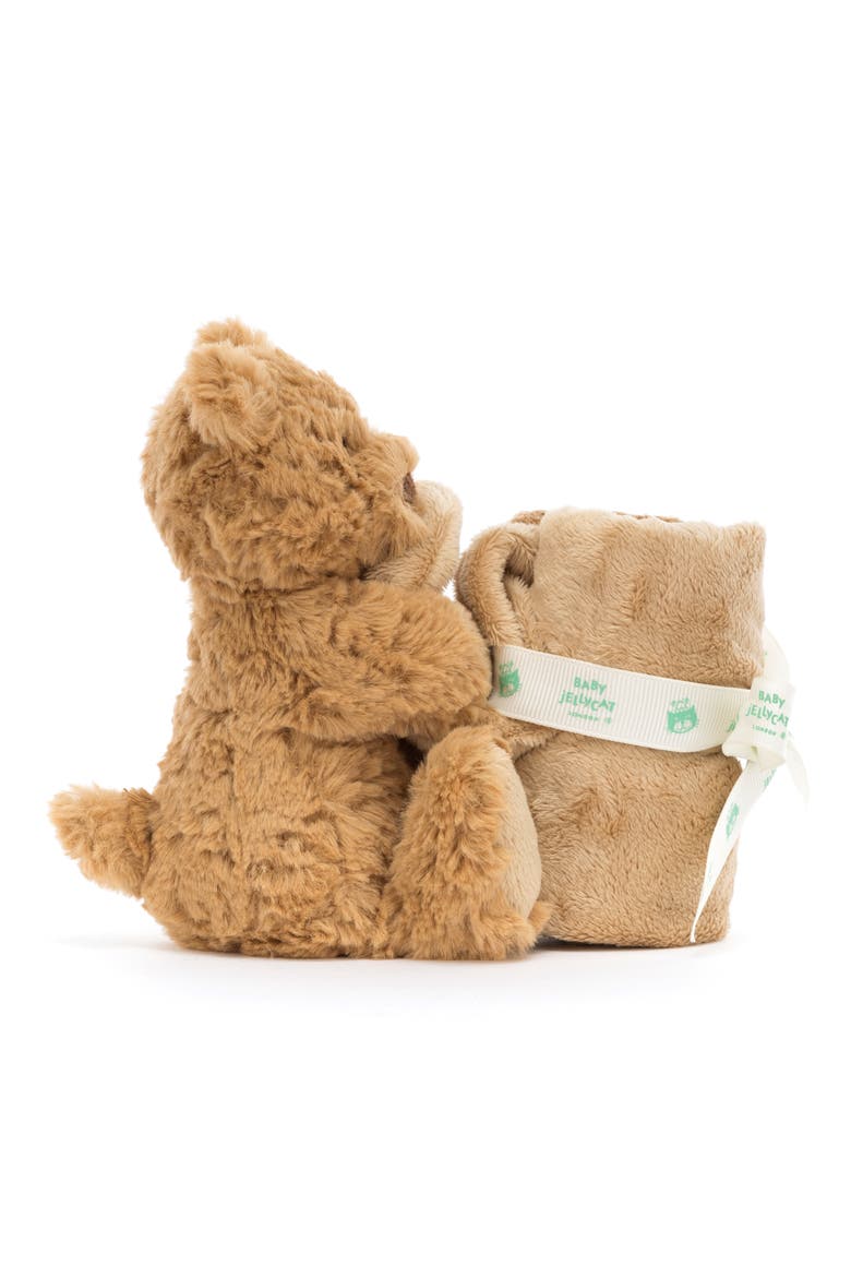 Bartholomew Bear 5-Inch Plushie & Soother Blanket, Alternate, color, BROWN