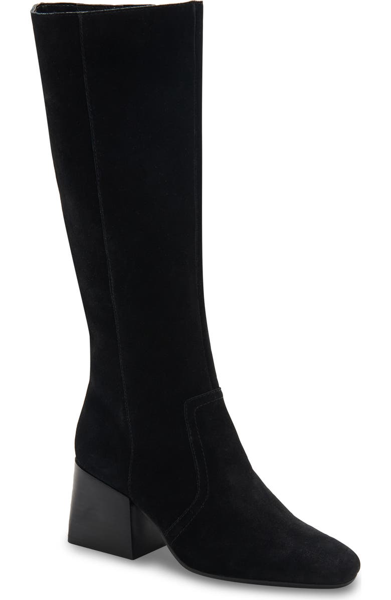 Blondo Tessa Waterproof Knee High Boot, Main, color, Black Suede