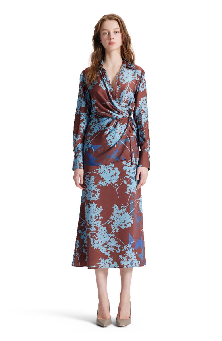THEO The Label Hydra Printed Maxi Dress, Main, color, Koffee/Blue